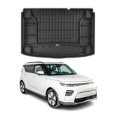 OMAC Premium Bandeja Maletero Alfombrilla para Kia e-Soul 2020-2025 Negro TPE